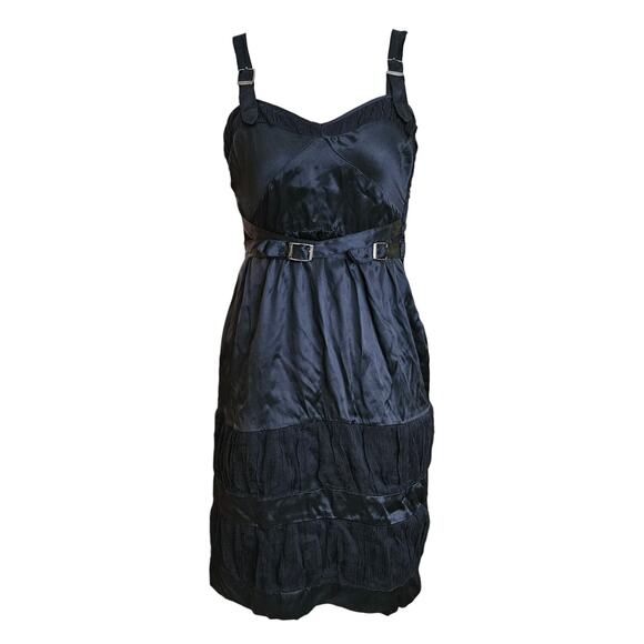 Jean Paul Gaultier Dresses & Skirts - Y2k Jean Paul Gaultier Silk Buckle Mini Dress - Size Small (IT 42)
